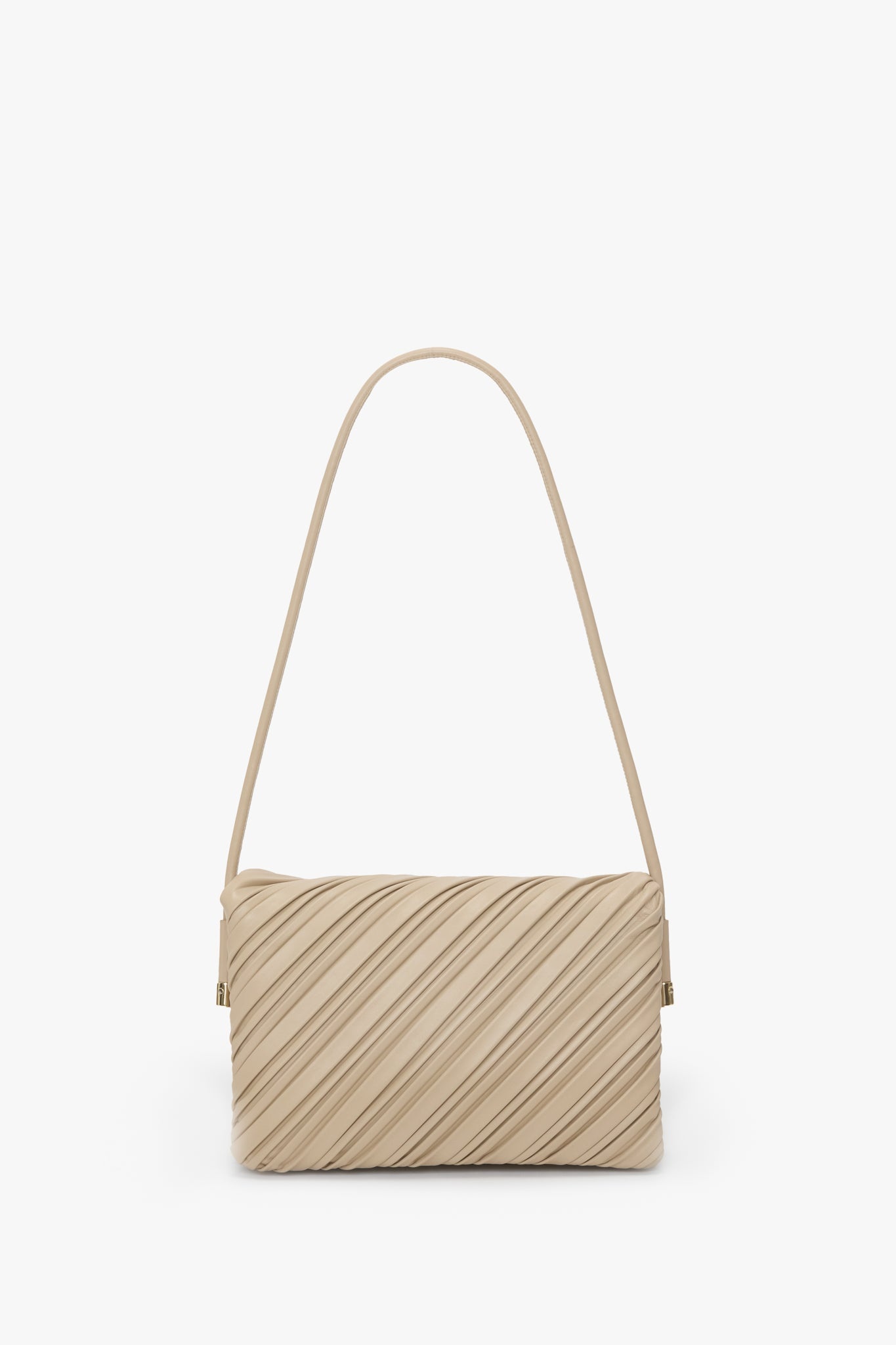 Soft Dorian Bag In Sand Pleated Leather - 7