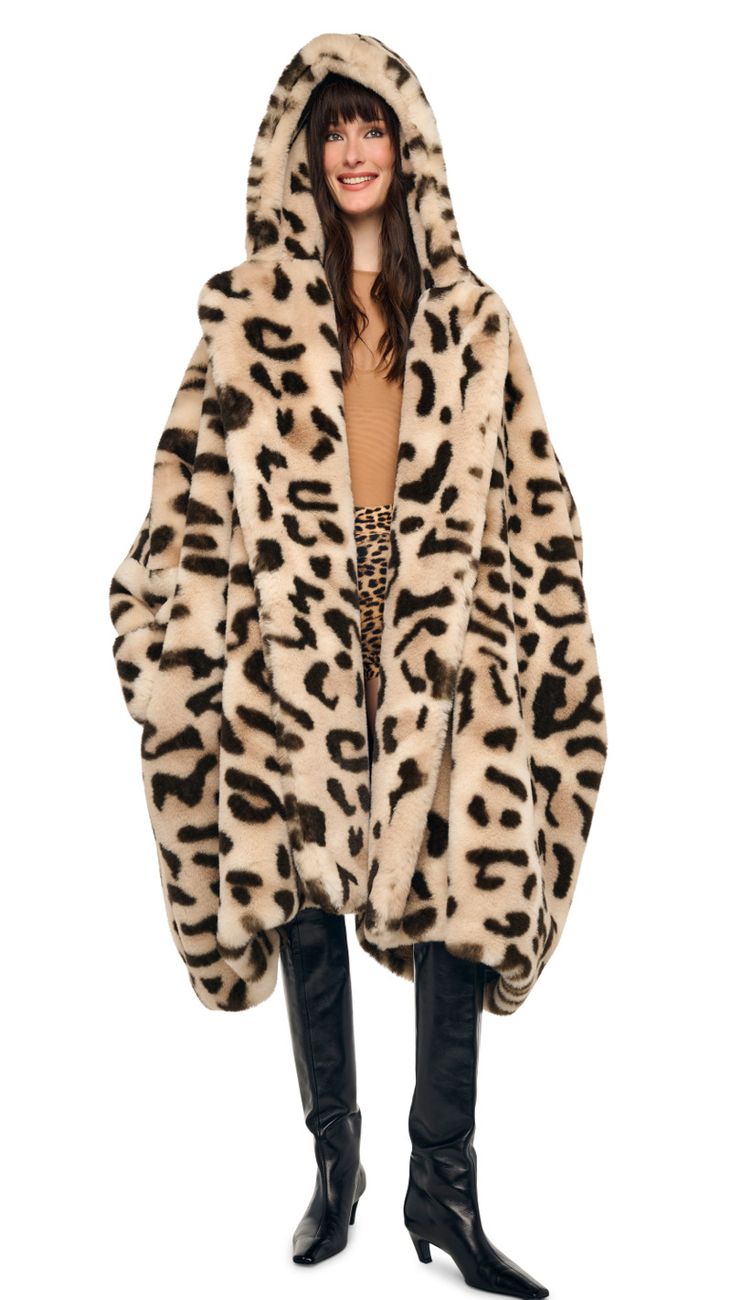 HOODED MODIFIED BLANKET COAT 5