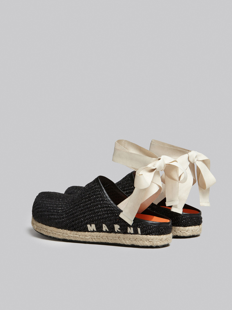 Marni BLACK RAFFIA FUSSBETT SABOT outlook