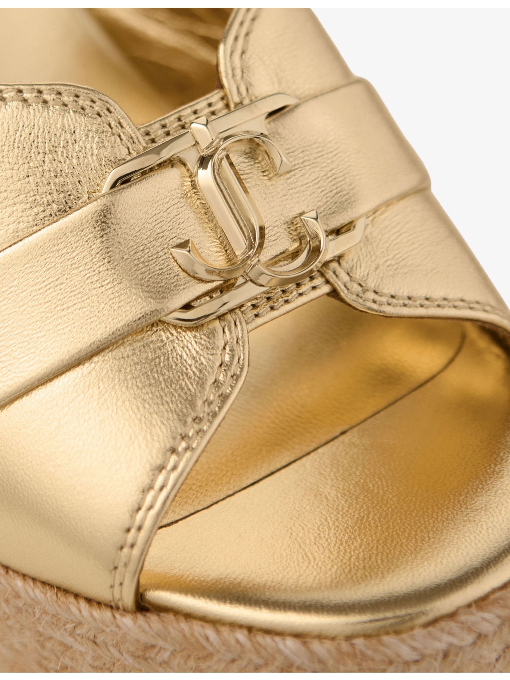 Leda Wedge 100 Metallic Leather Mules - 5