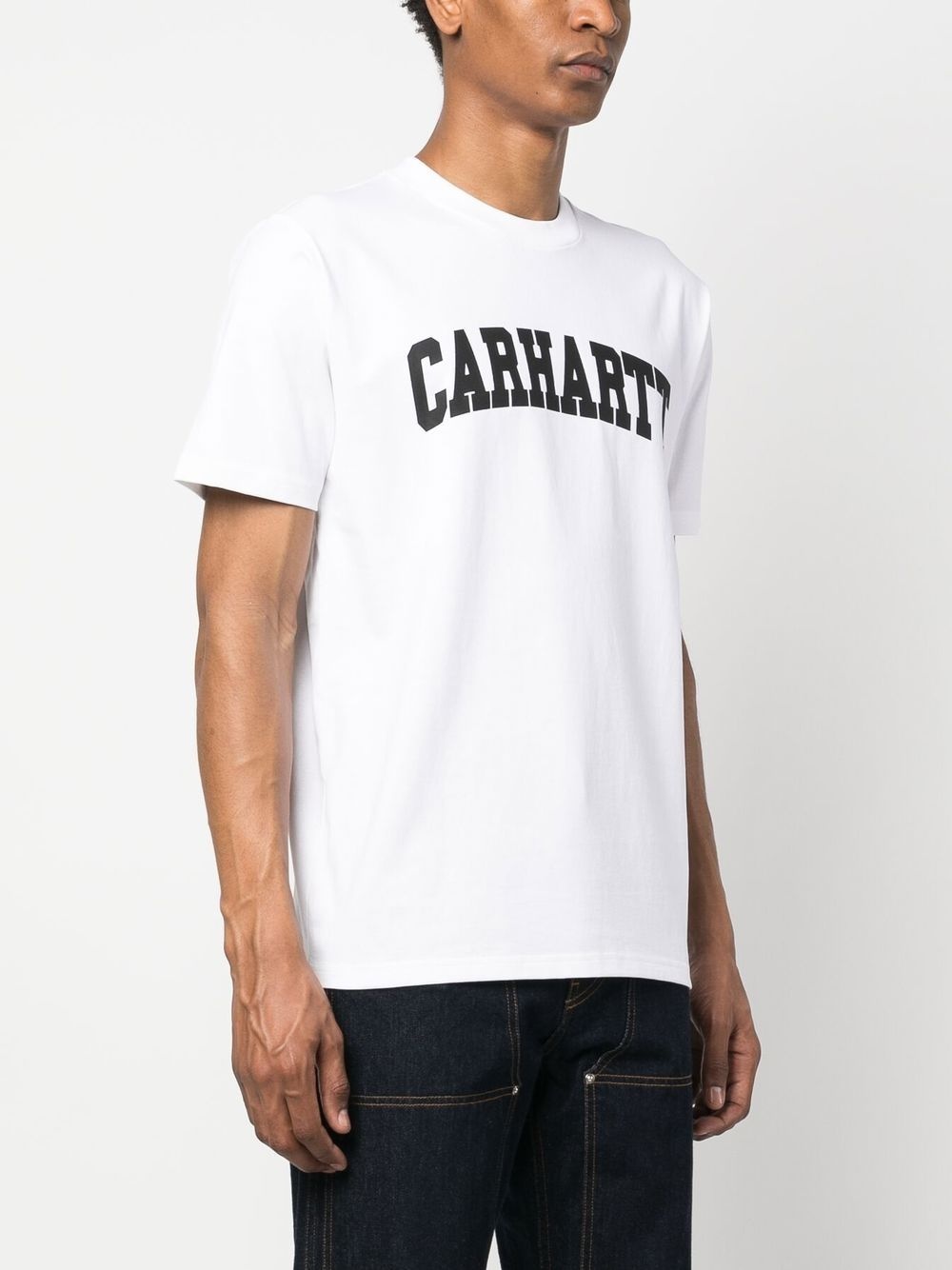 logo-print cotton T-shirt - 3