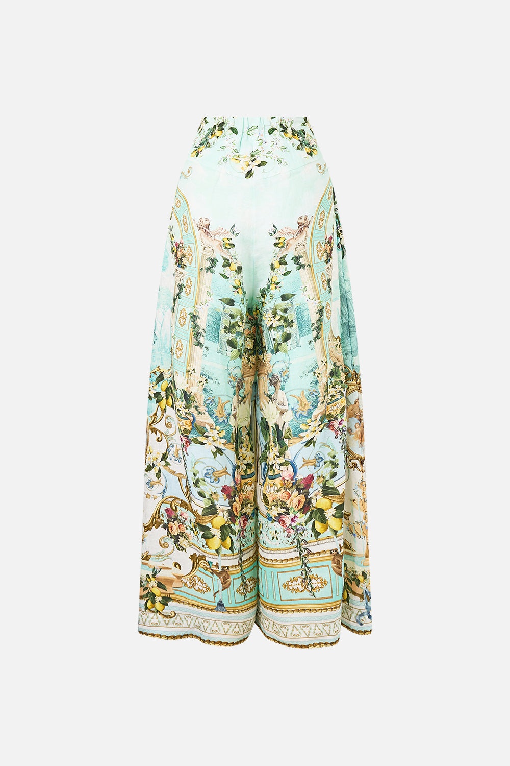 CORSET WAIST WIDE LEG PANT - 7