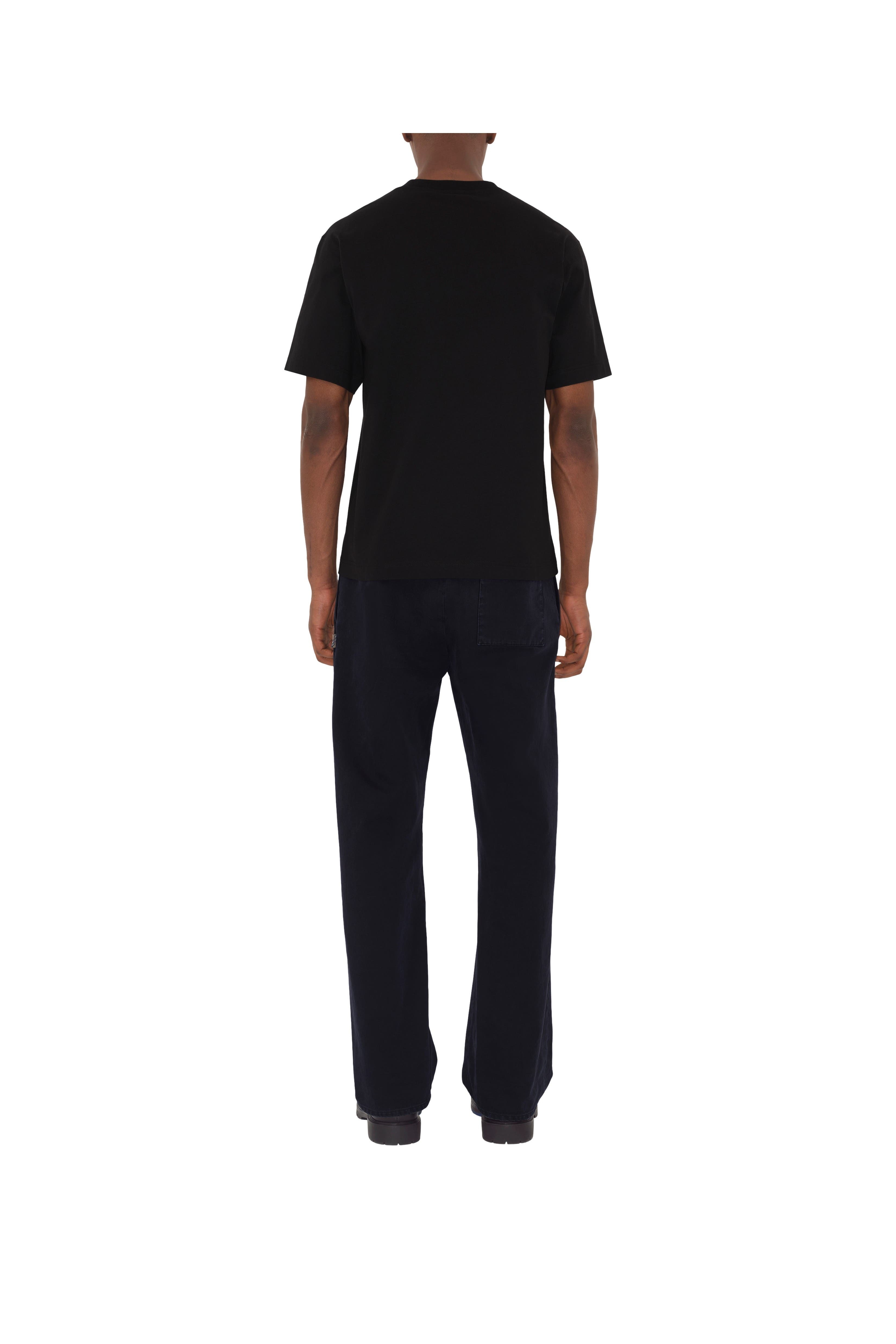 burberry Cross Stitch EKD  Cotton T-shirt in Black at Nordstrom - 4