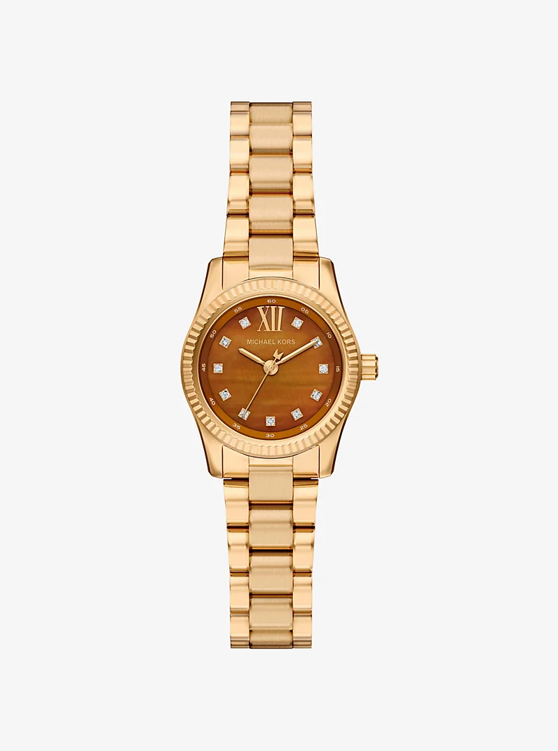 Petite Lexington Pavé Gold-Tone Watch - 1