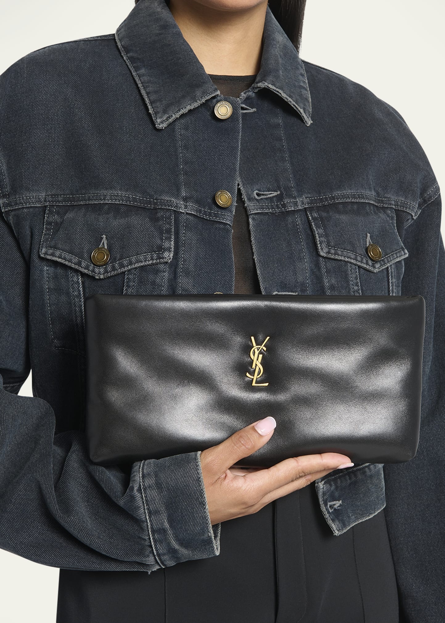 Calypso YSL Zip Padded Clutch Bag - 2
