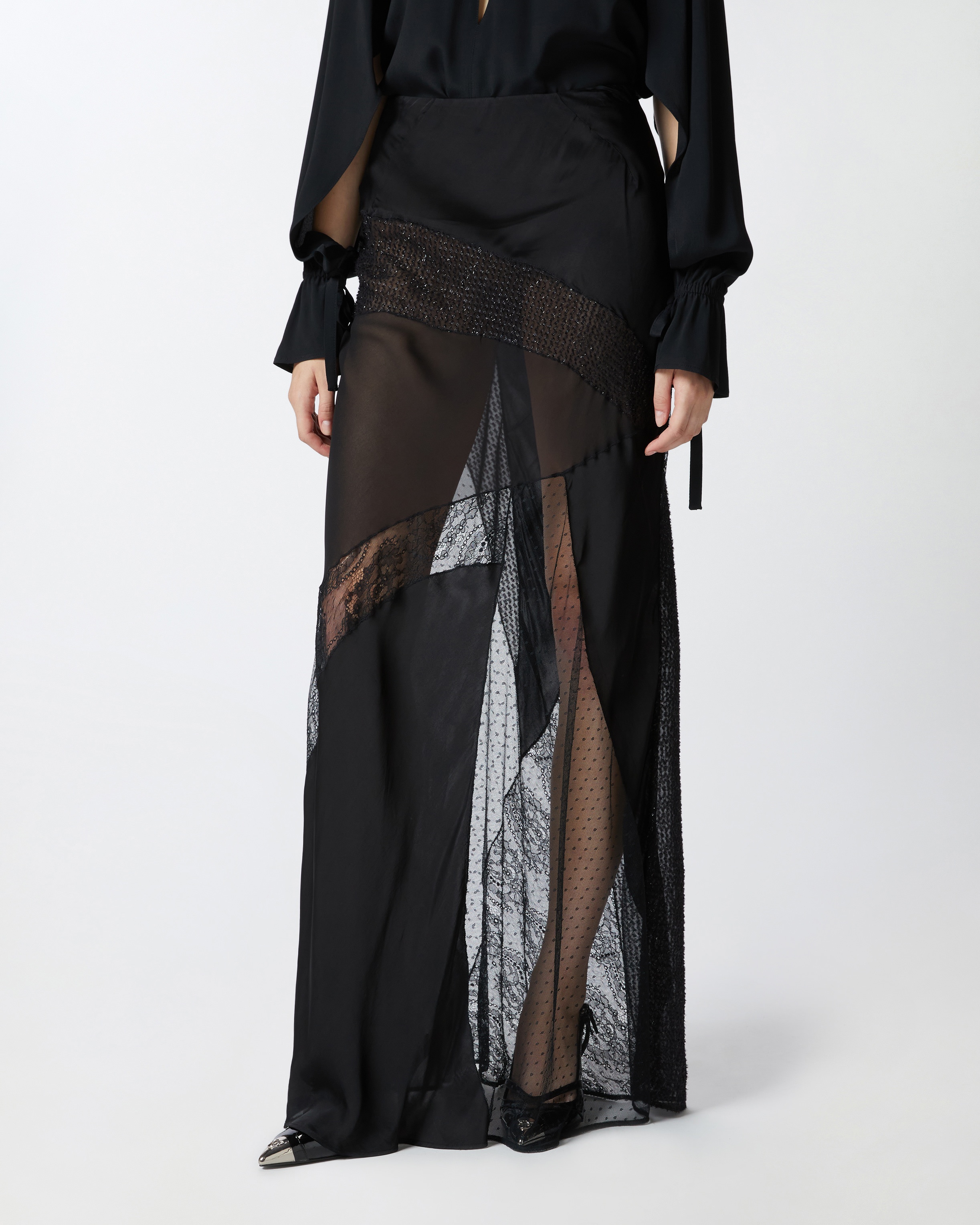 ELEGANT PATCHWORK SKIRT - 3