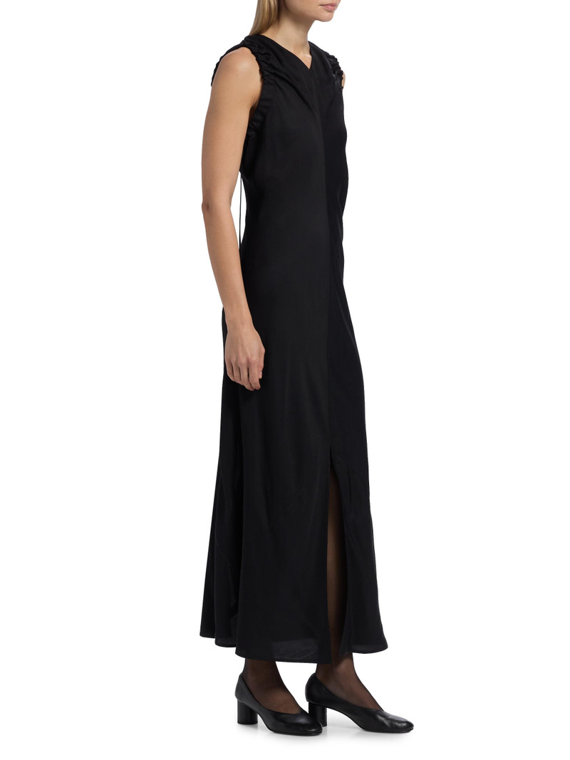 Women's Ruched Relaxed-Fit Maxi Dress - Black 4