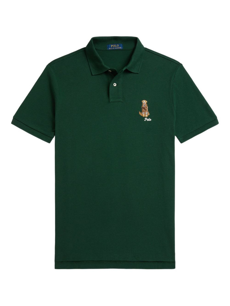 dog-embroidered polo shirt 1