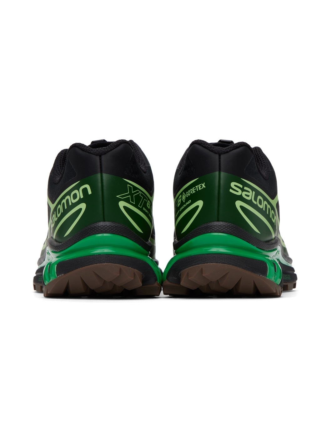 Black & Green XT-6 GTX Sneakers - 2