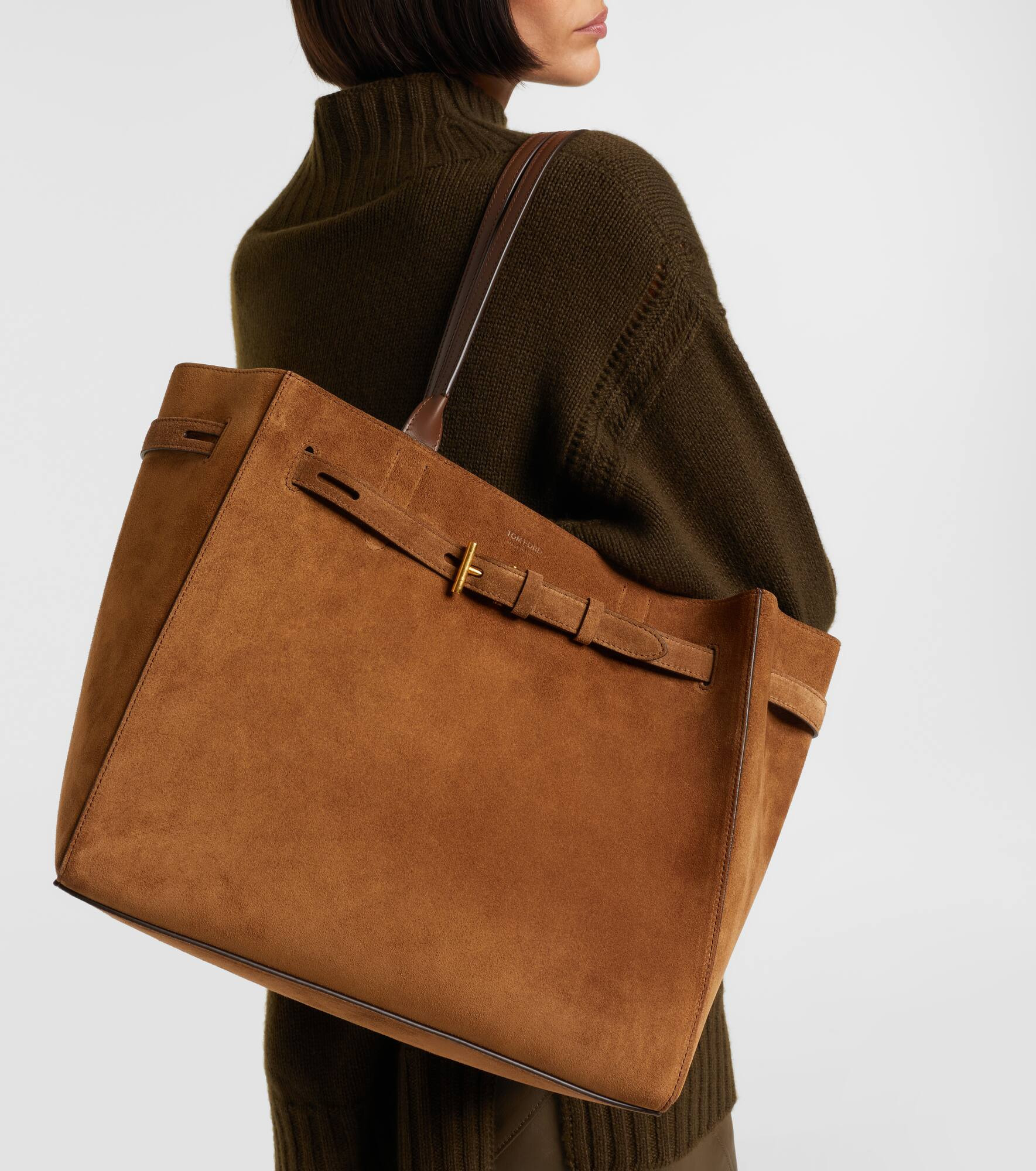 Audrey Medium suede tote bag - 6