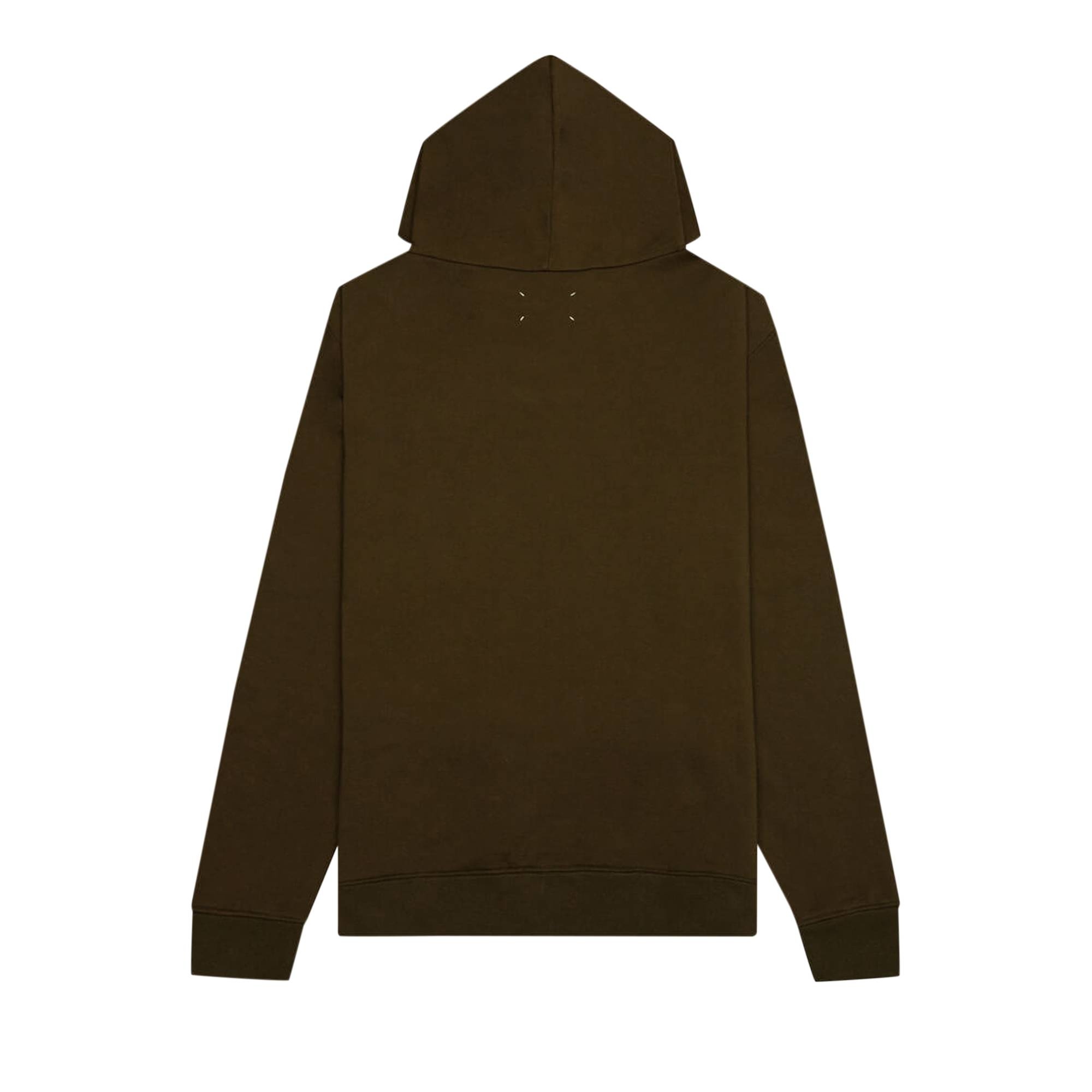 Maison Margiela Mushroom Long-Sleeve Hooded Sweatshirt 'Military Olive' - 2