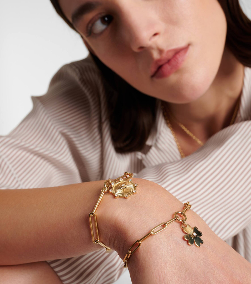 FOUNDRAE Spark Love 18kt gold chain bracelet with diamonds outlook