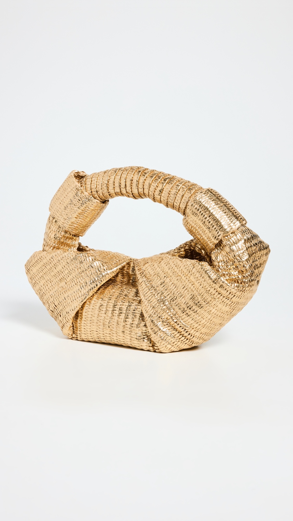 Metallic Raffia Lopsy Bag - 5