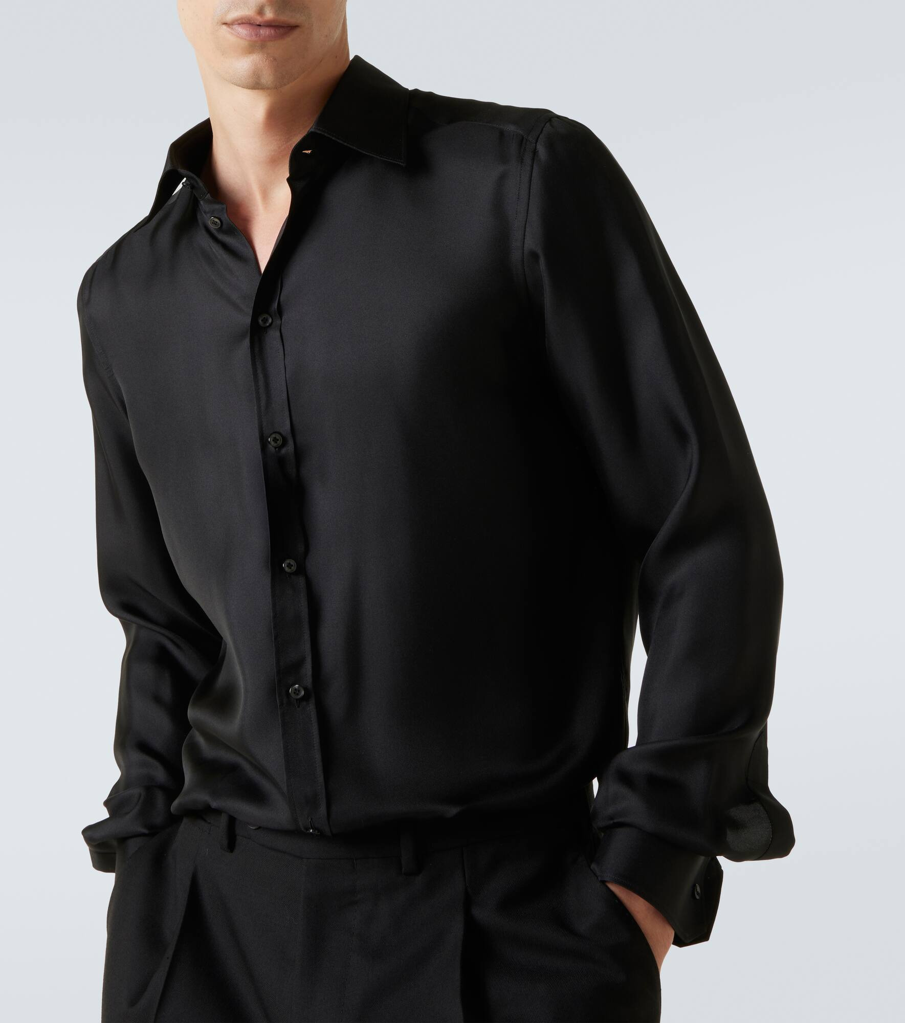 Martini silk twill shirt - 5