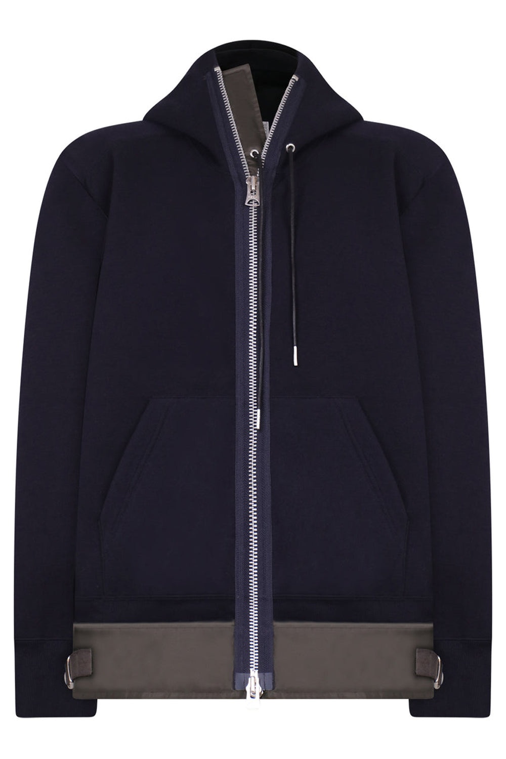 SPONGE SWEAT HOODIE | NAVY/KHAKI - 1