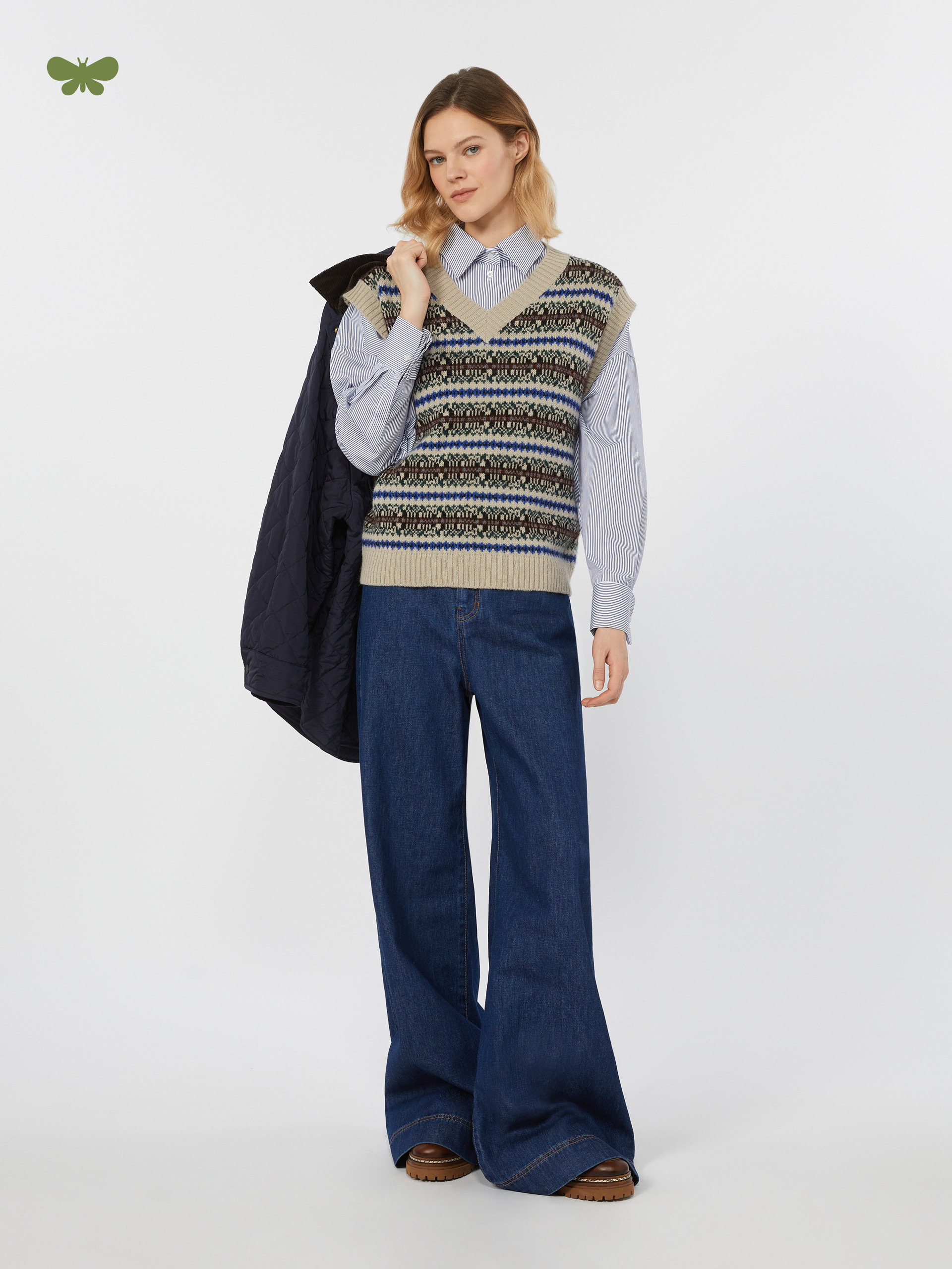 CIRO Cotton denim wide-leg jeans - 2