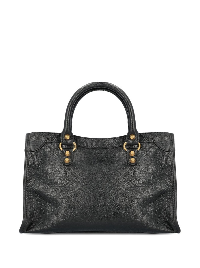 BALENCIAGA small Le City stud textured tote bag outlook