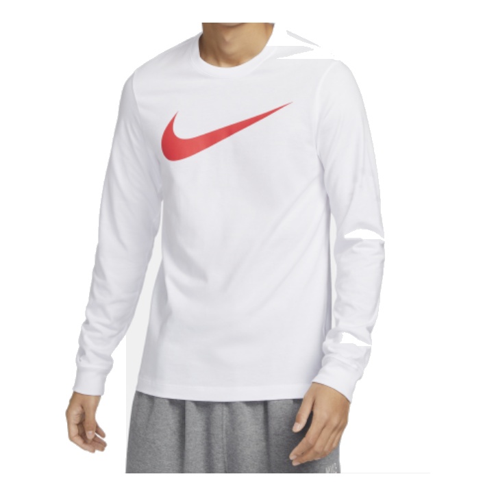 Nike Sportswear Long-Sleeve T-Shirt 'White Red' DZ2988-100 - 1