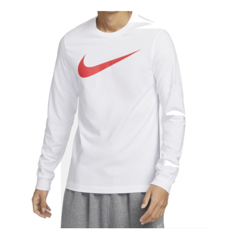 Nike Sportswear Long-Sleeve T-Shirt 'White Red' DZ2988-100 - 1