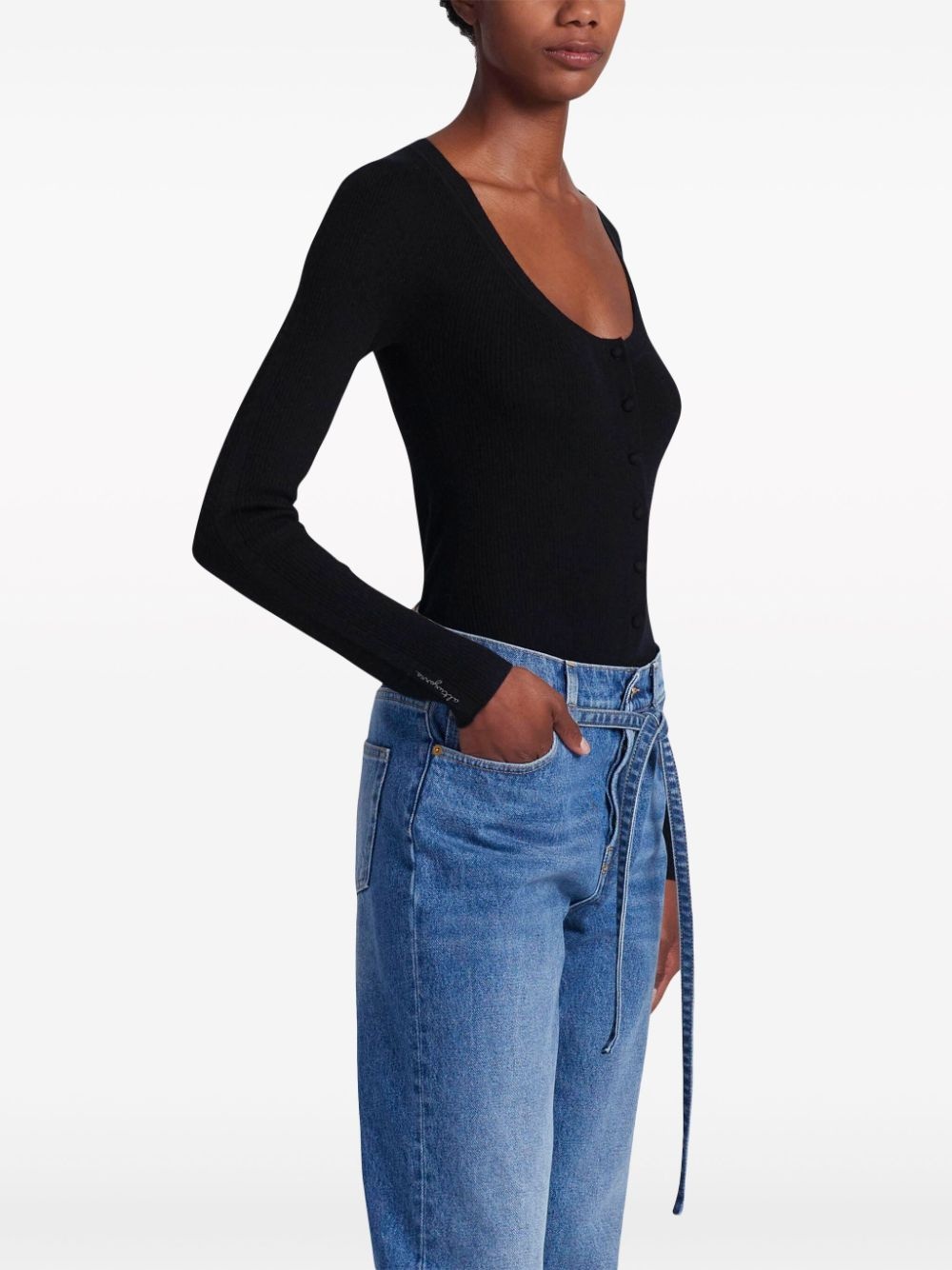 Jones logo-embroidered cashmere cardigan - 3