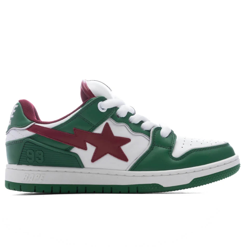 WOMEN'S NEW BAPE SK8 STA #1 - GREEN - 1