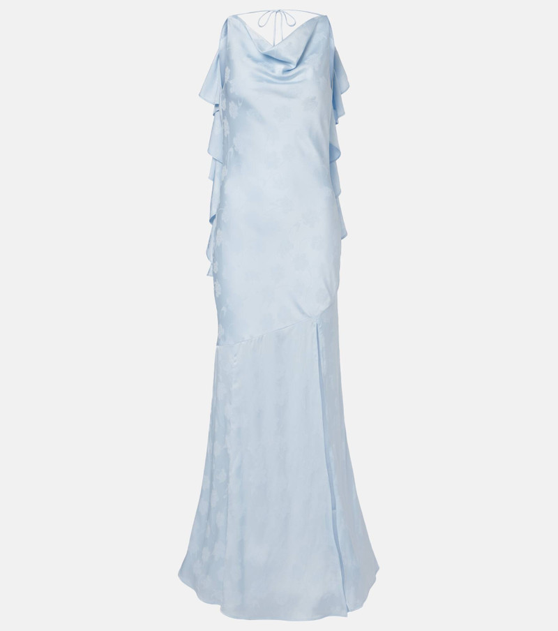 Darlya floral jacquard gown 1