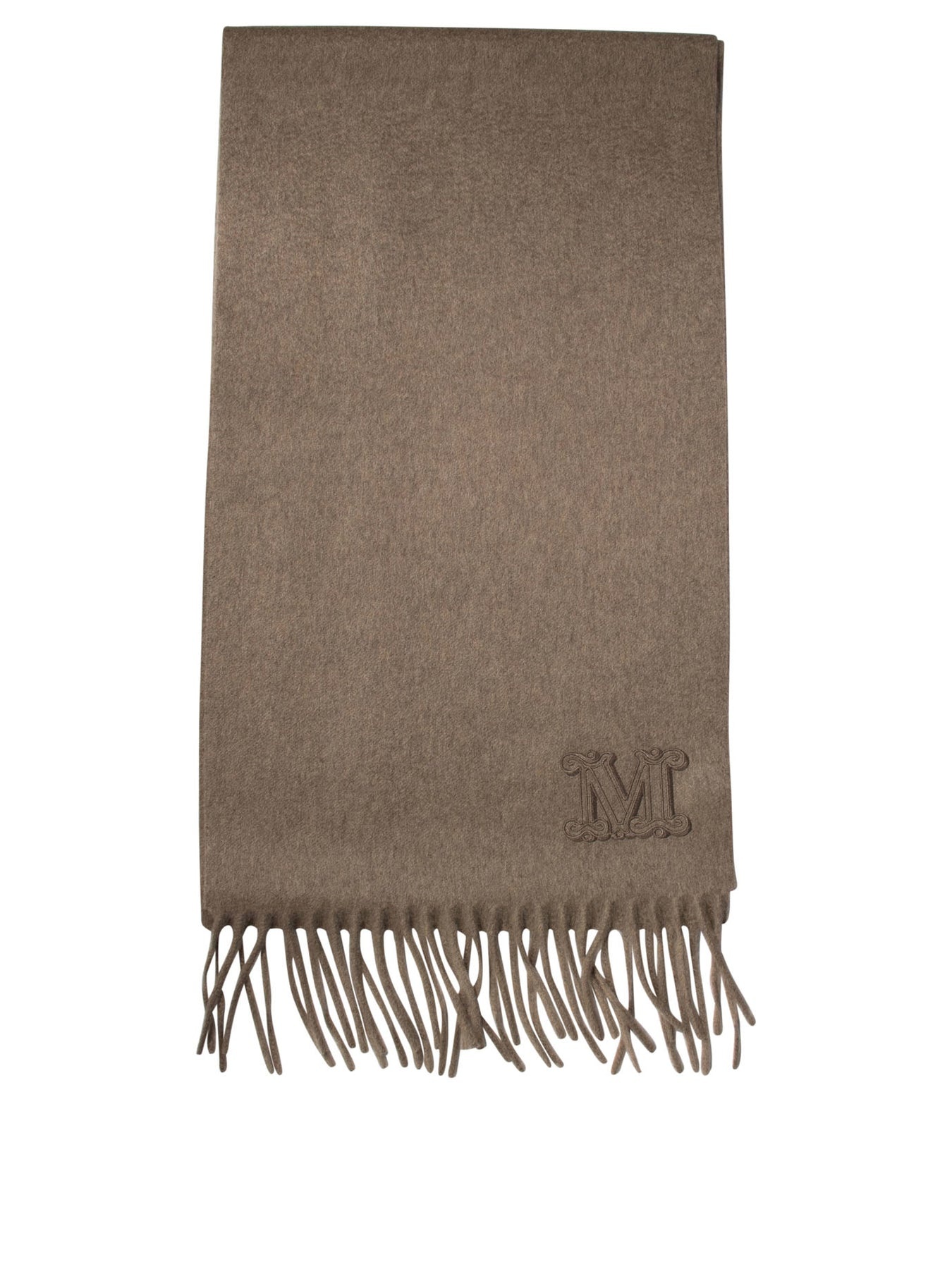 Cashmere Stole With Embroidery Scarves Brown - 1