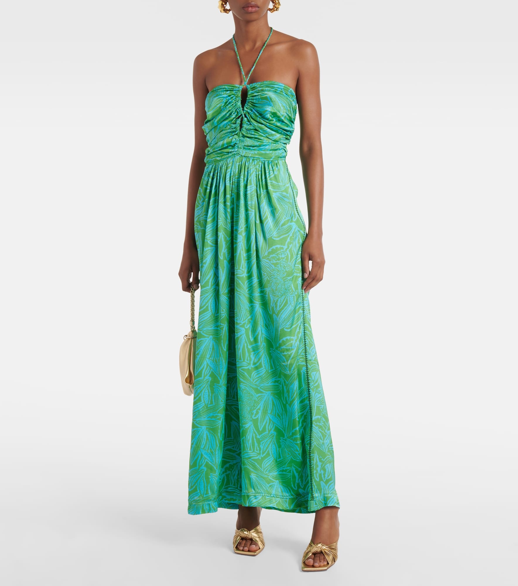 Claudia printed halterneck jumpsuit - 2