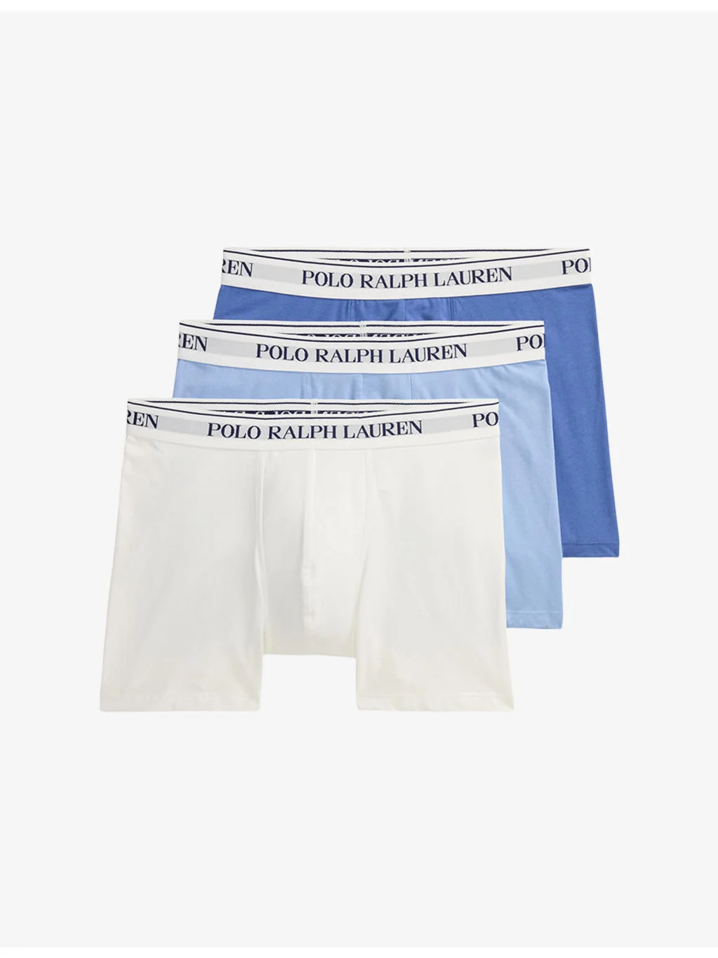 Branded Set of Three Stretch-Cotton Boxer Briefs - 1