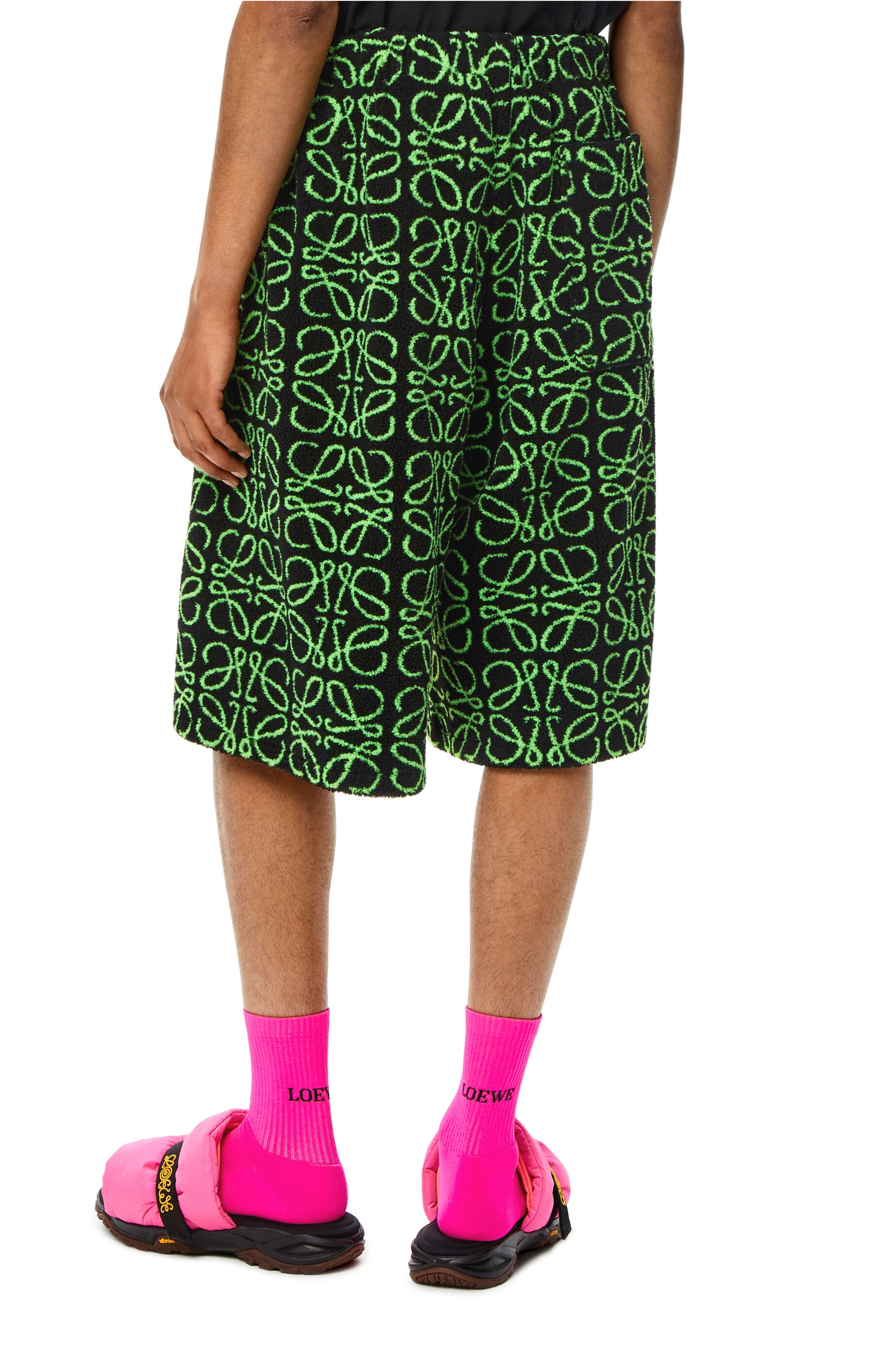 Bermuda shorts in Anagram jacquard fleece - 4