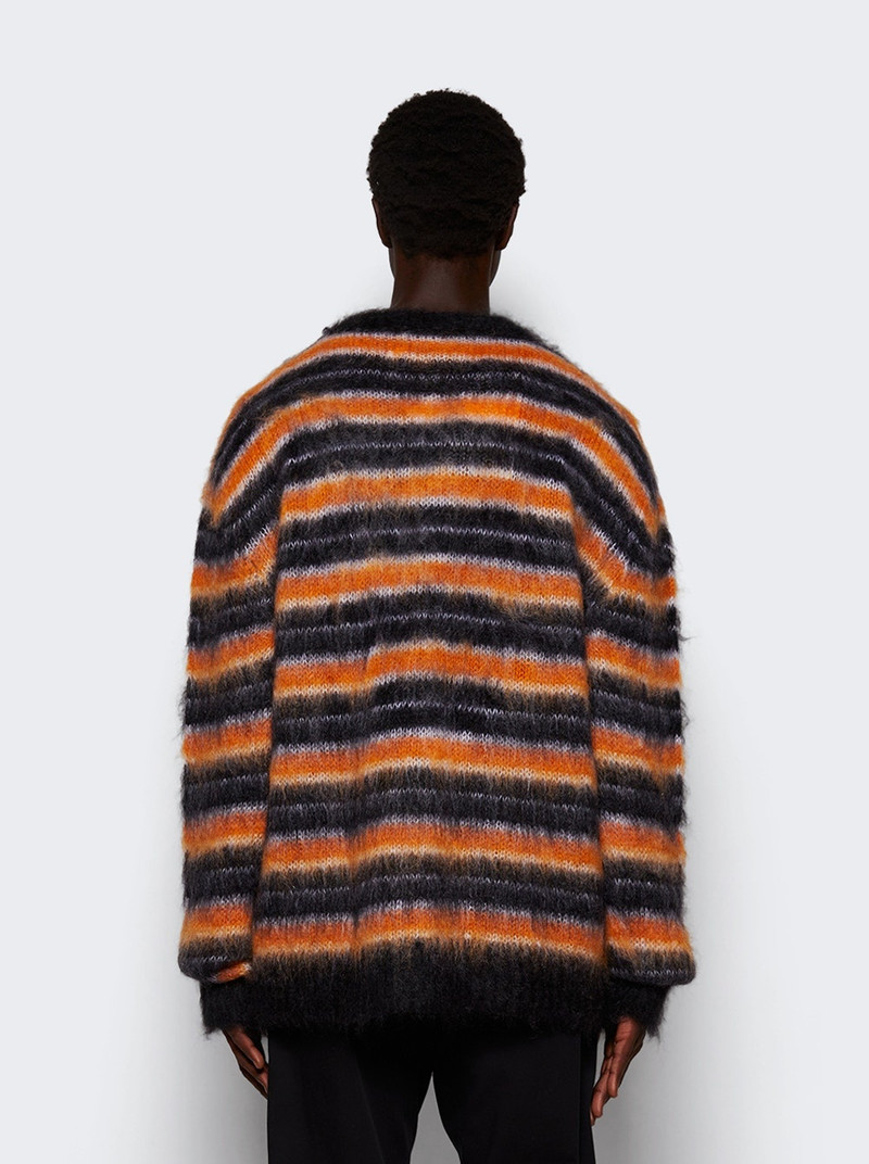 Long Sleeve Mohair Sweater Black 5