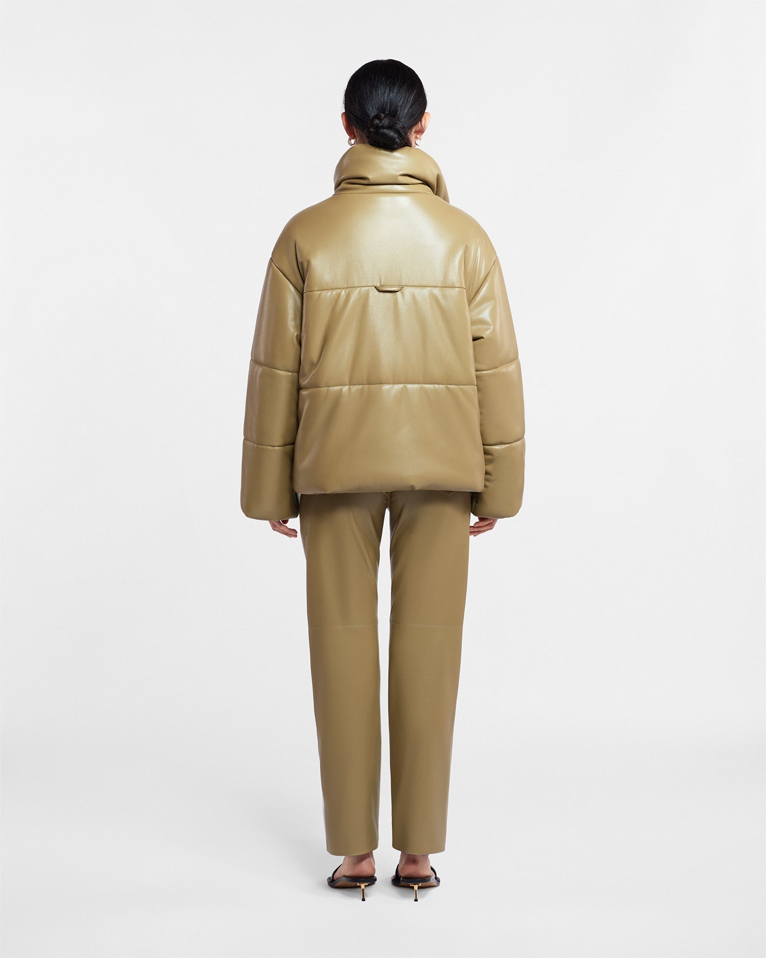 Okobor™ Alt-Leather Puffer Jacket - 4