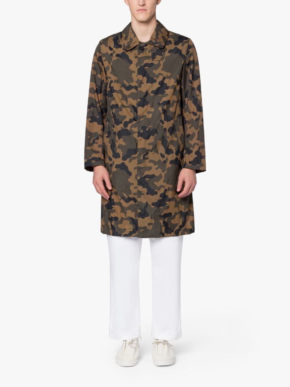 SHOWER CAMO PACKABLE NYLON COAT - 1