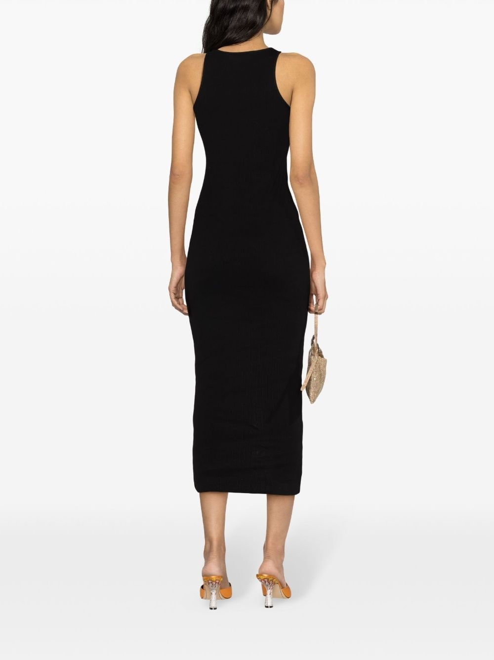 racerback fine-ribbed maxi dress - 4