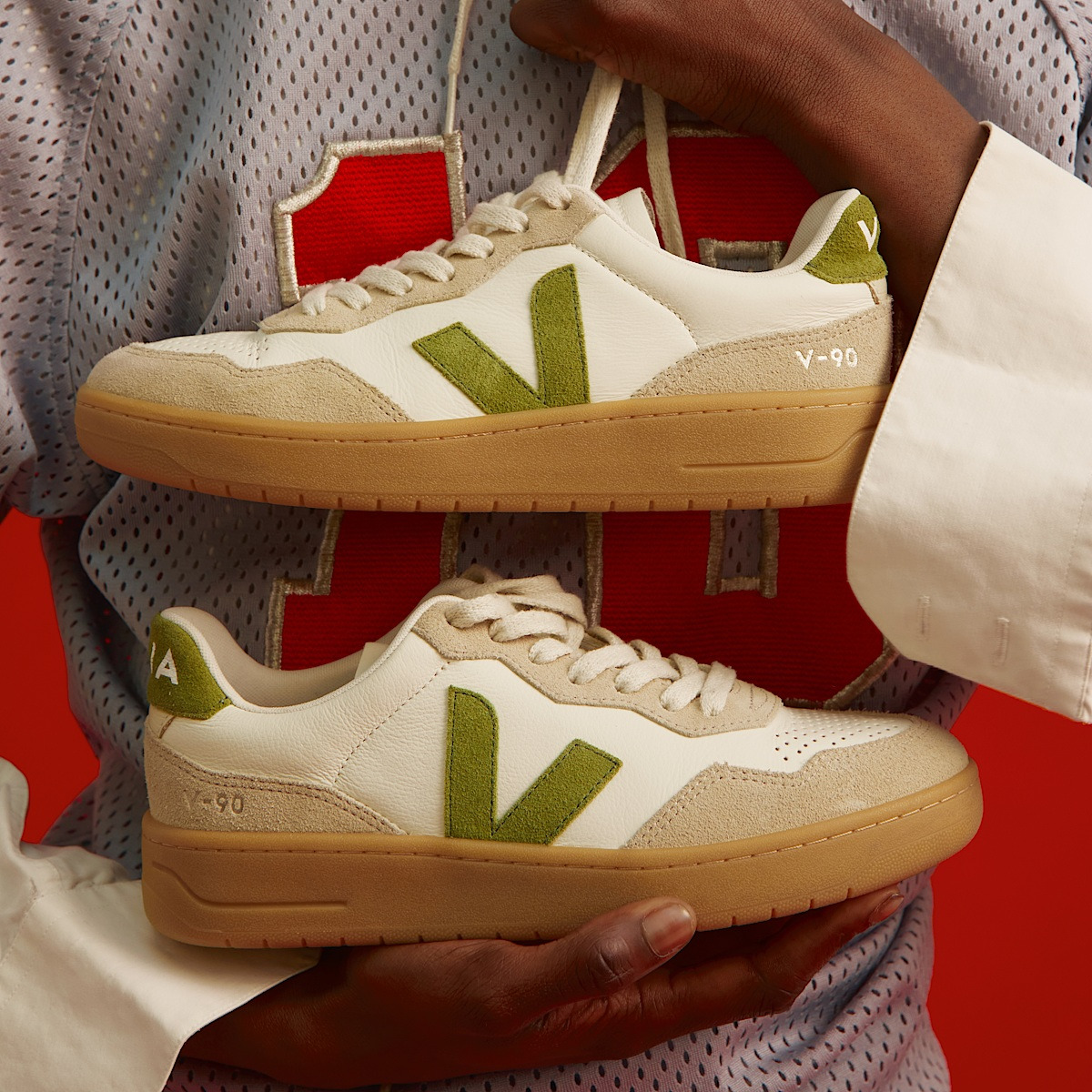 V-90 LEATHER PURE KIWI ALMOND NATURAL - 4