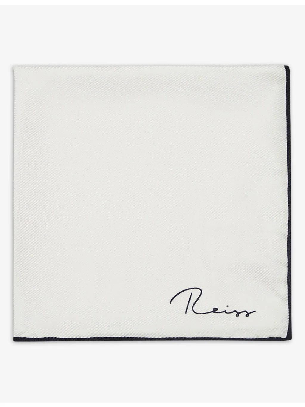 Ceremony logo-print silk pocket square - 1