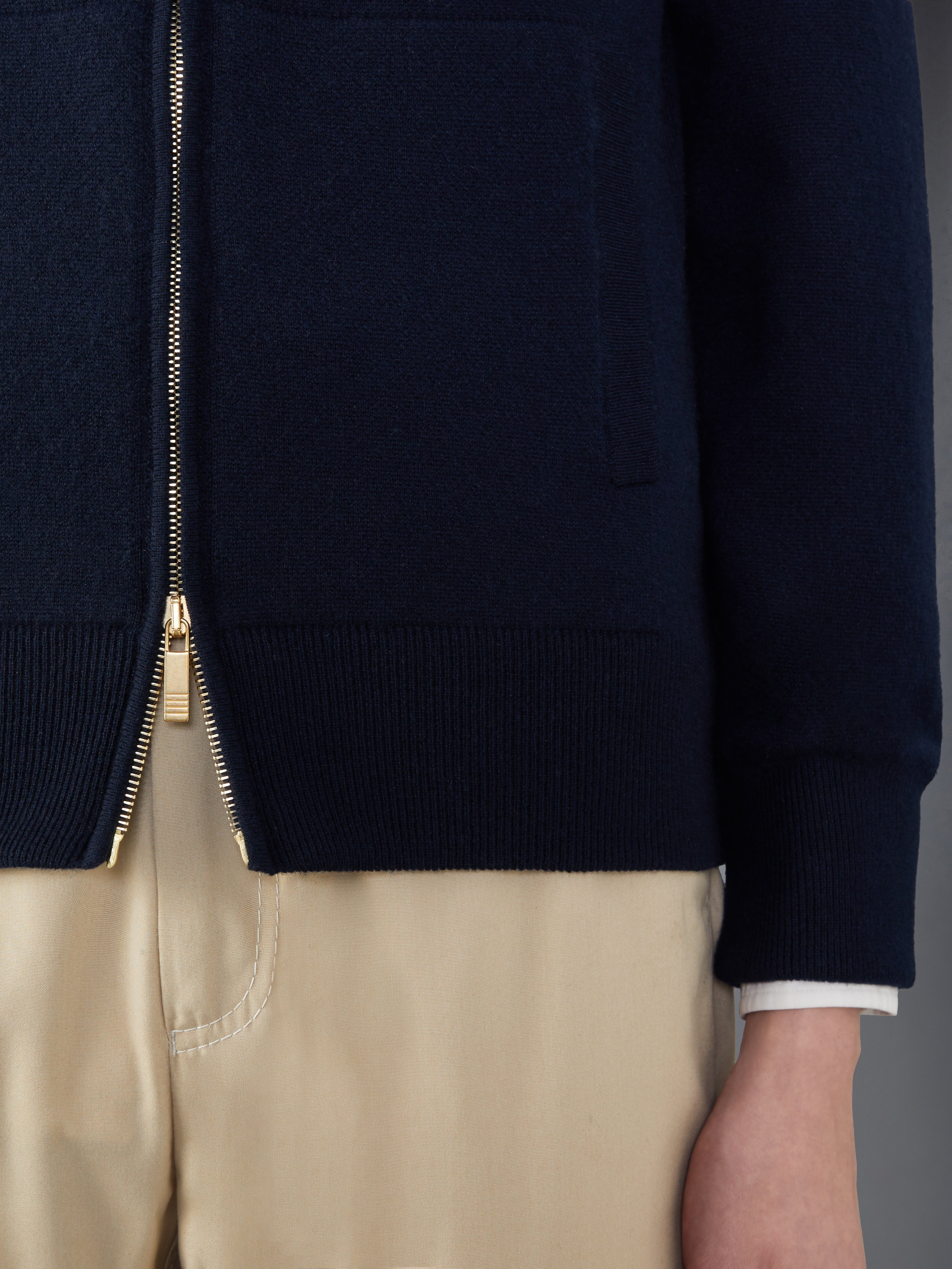 Cashmere Armband Zip up Hoodie - 5