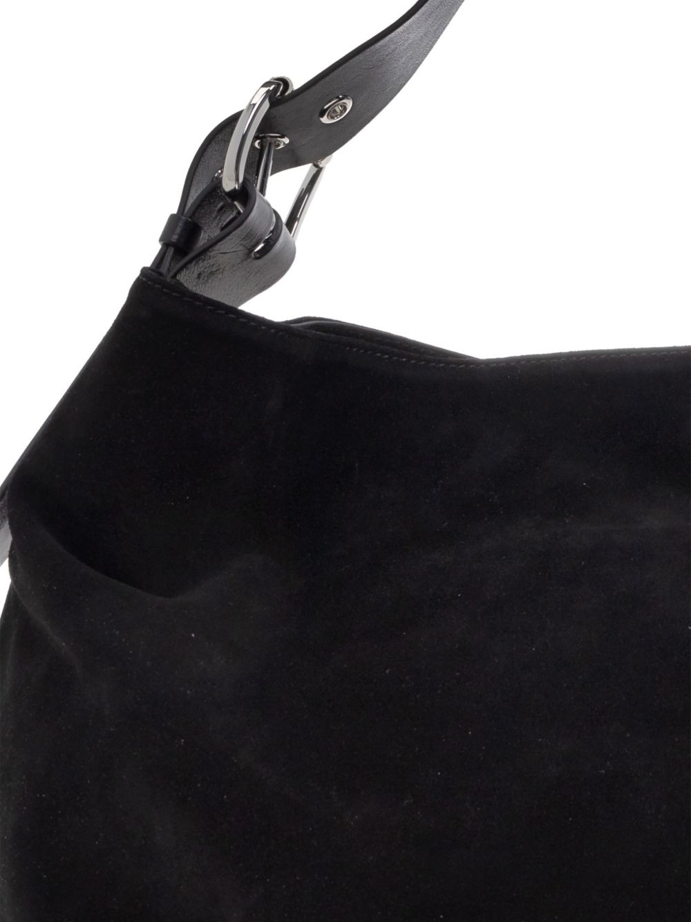 large Maxime belted suede shoulder bag - 5
