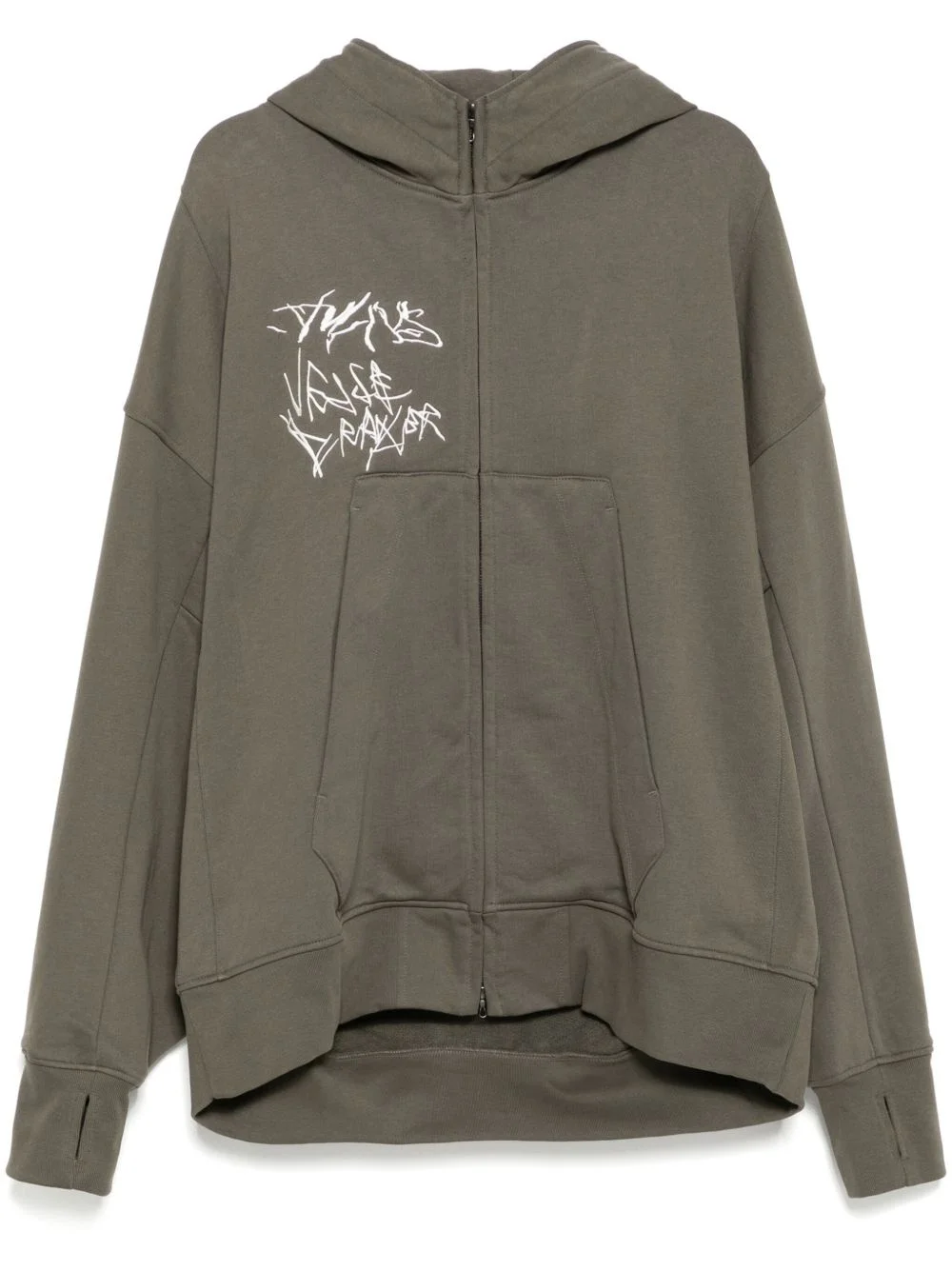 Ana-Diptych JD zip-up hoodie - 1
