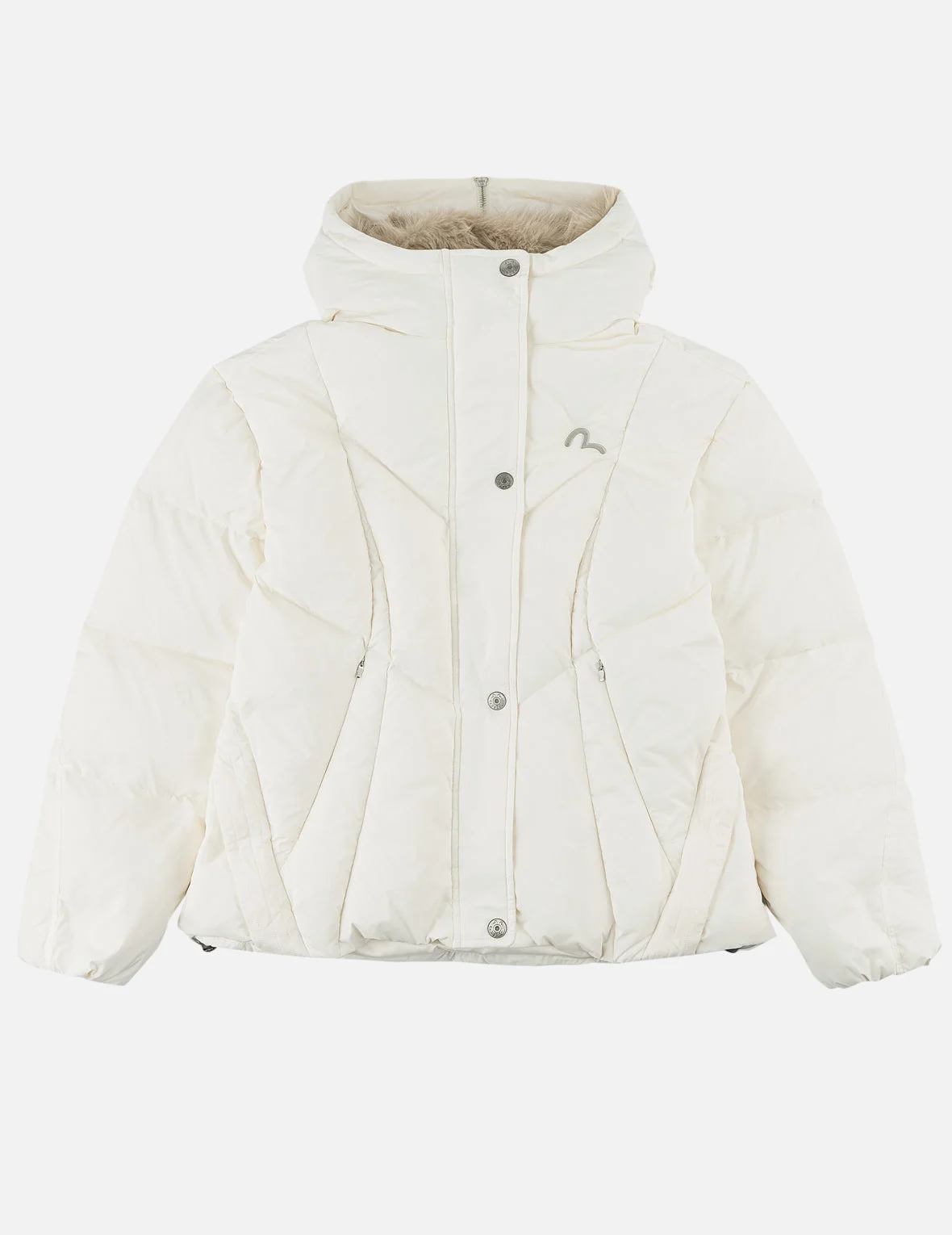 Seagull Fur-Hooded Down Jacket - 1