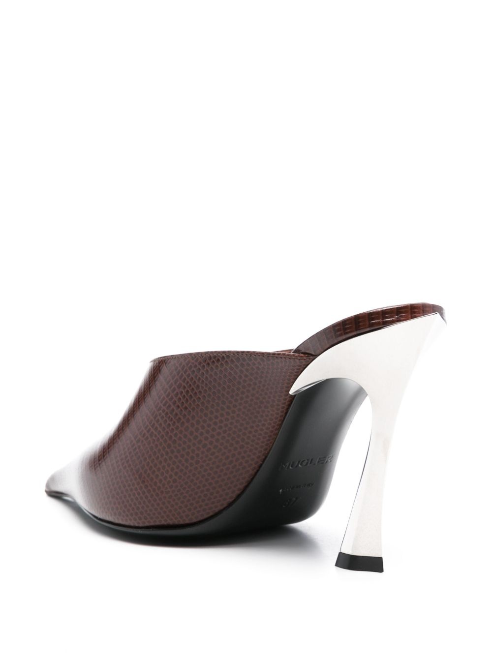 95mm leather mules - 3