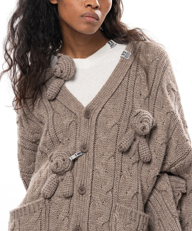 "PINK HOUSE x MMY" Bear Motif Knit Cardigan 14