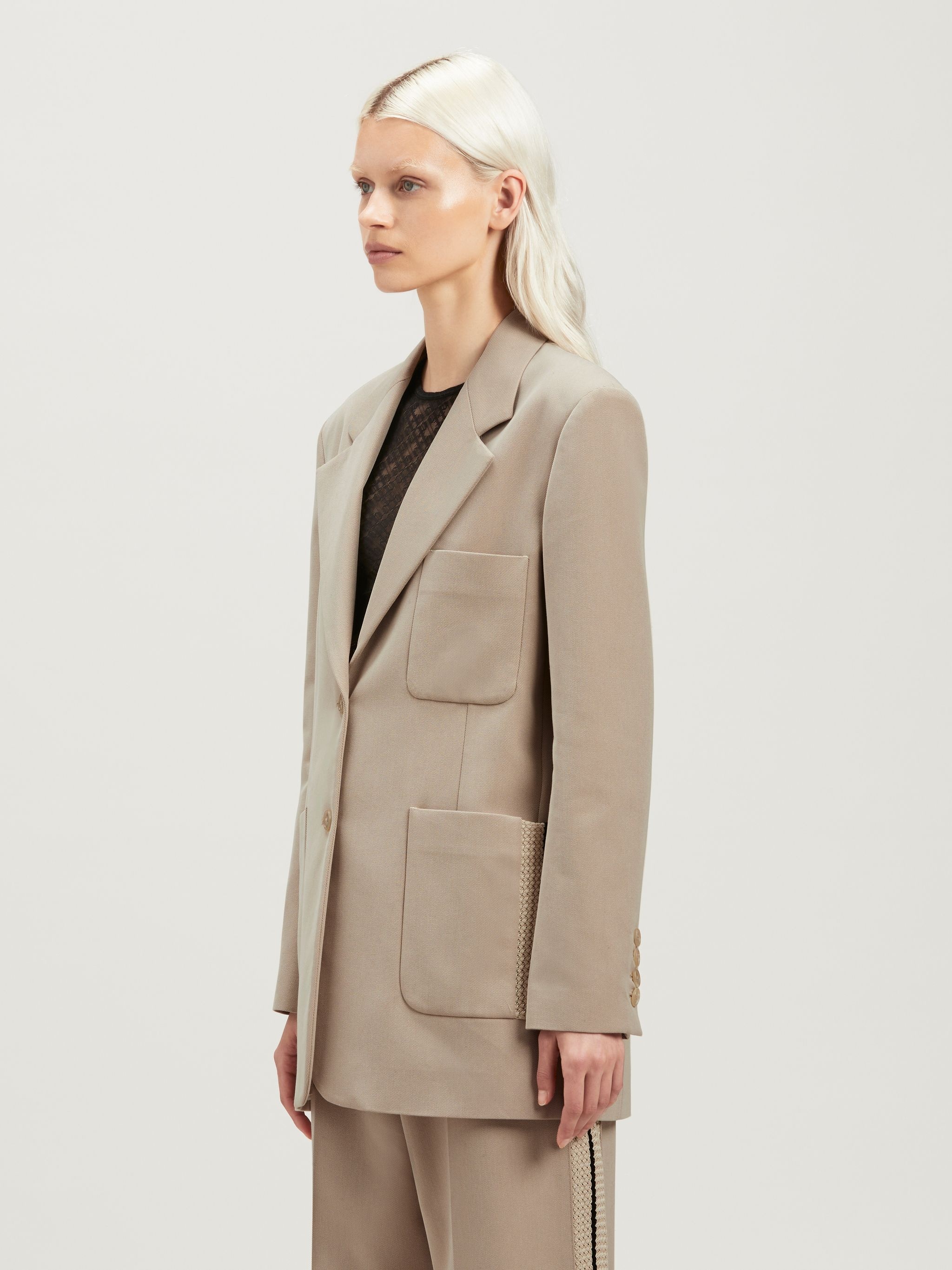Knit Tape Blazer - 4