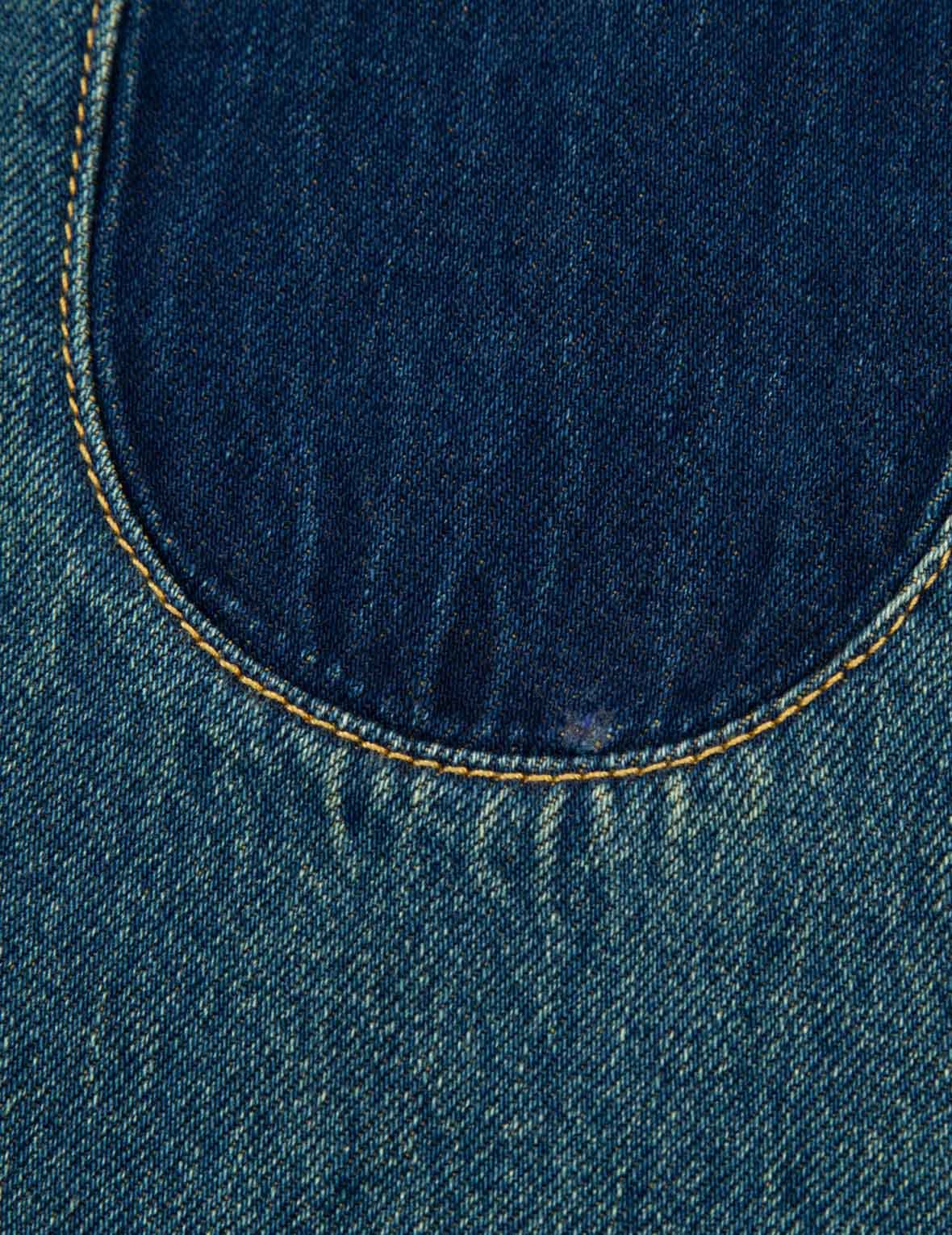 DECONSTRUCTION FABRIC BLOCKING DAICOCK CARROT-FIT DENIM JEANS #2017 - 12
