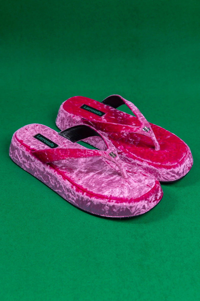 Roxy Thong Sandal Pink Velvet 6
