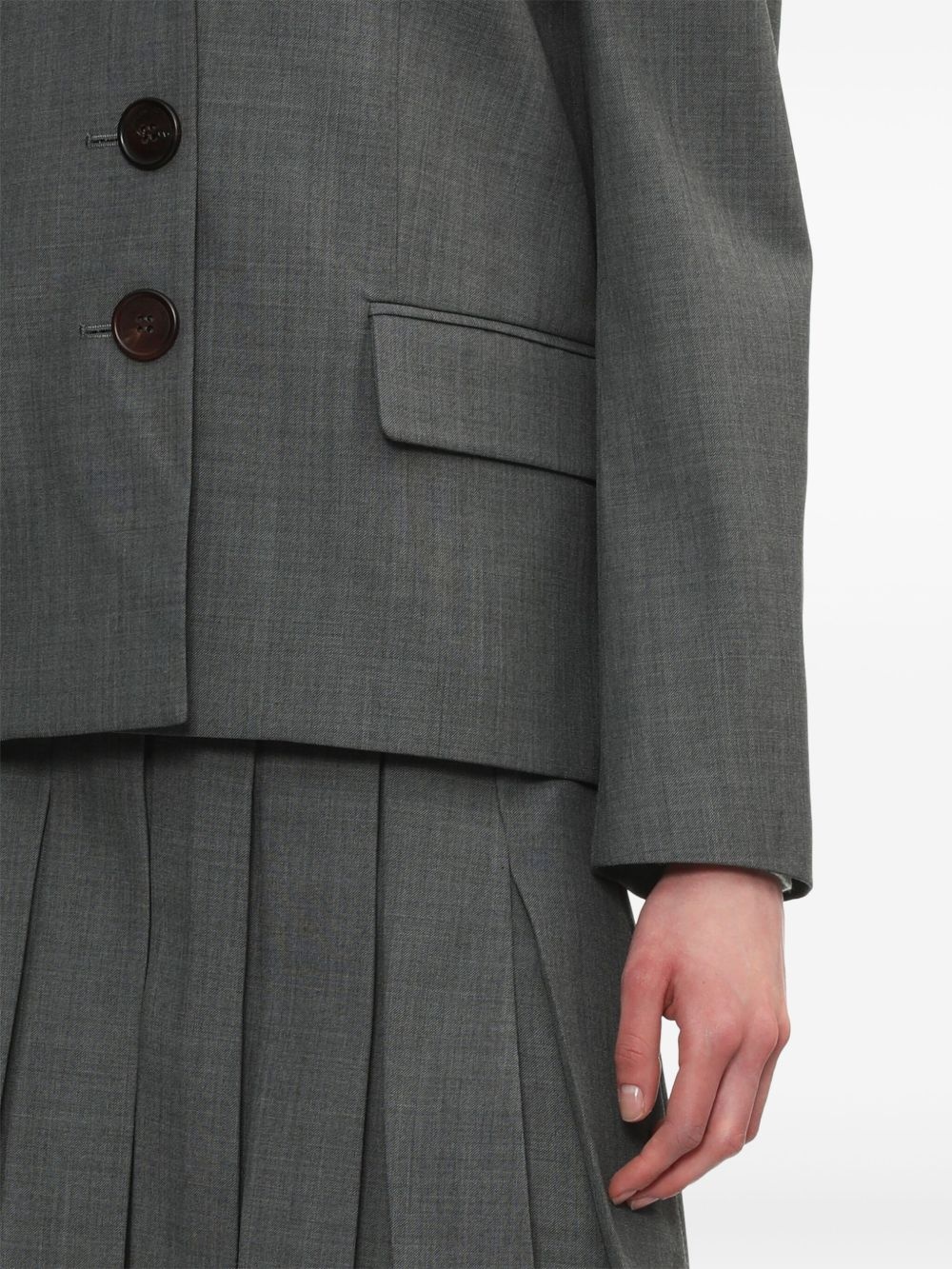 contrasting-lapels jacket - 5