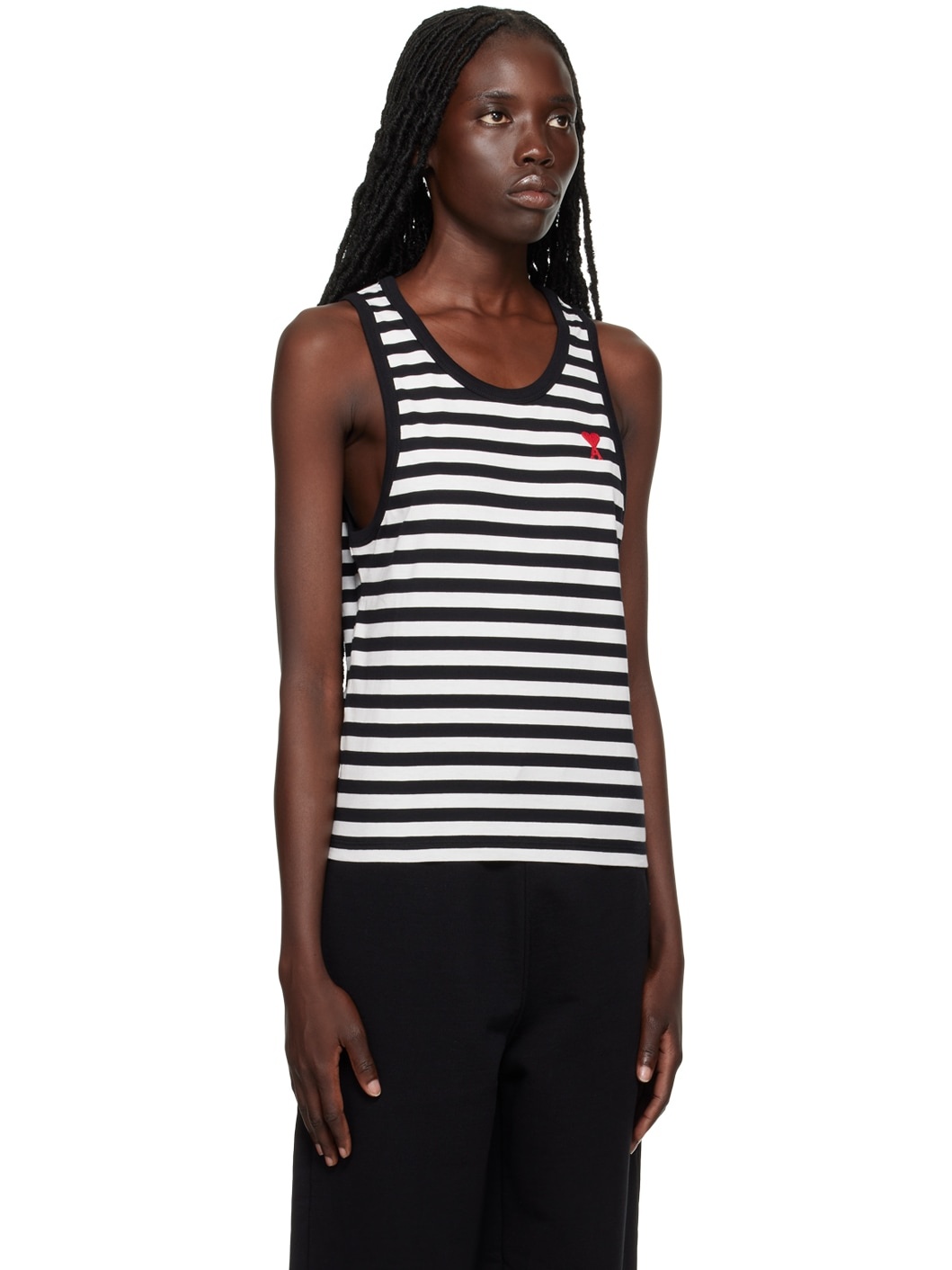 Black & White Ami de Cœur Tank Top - 2