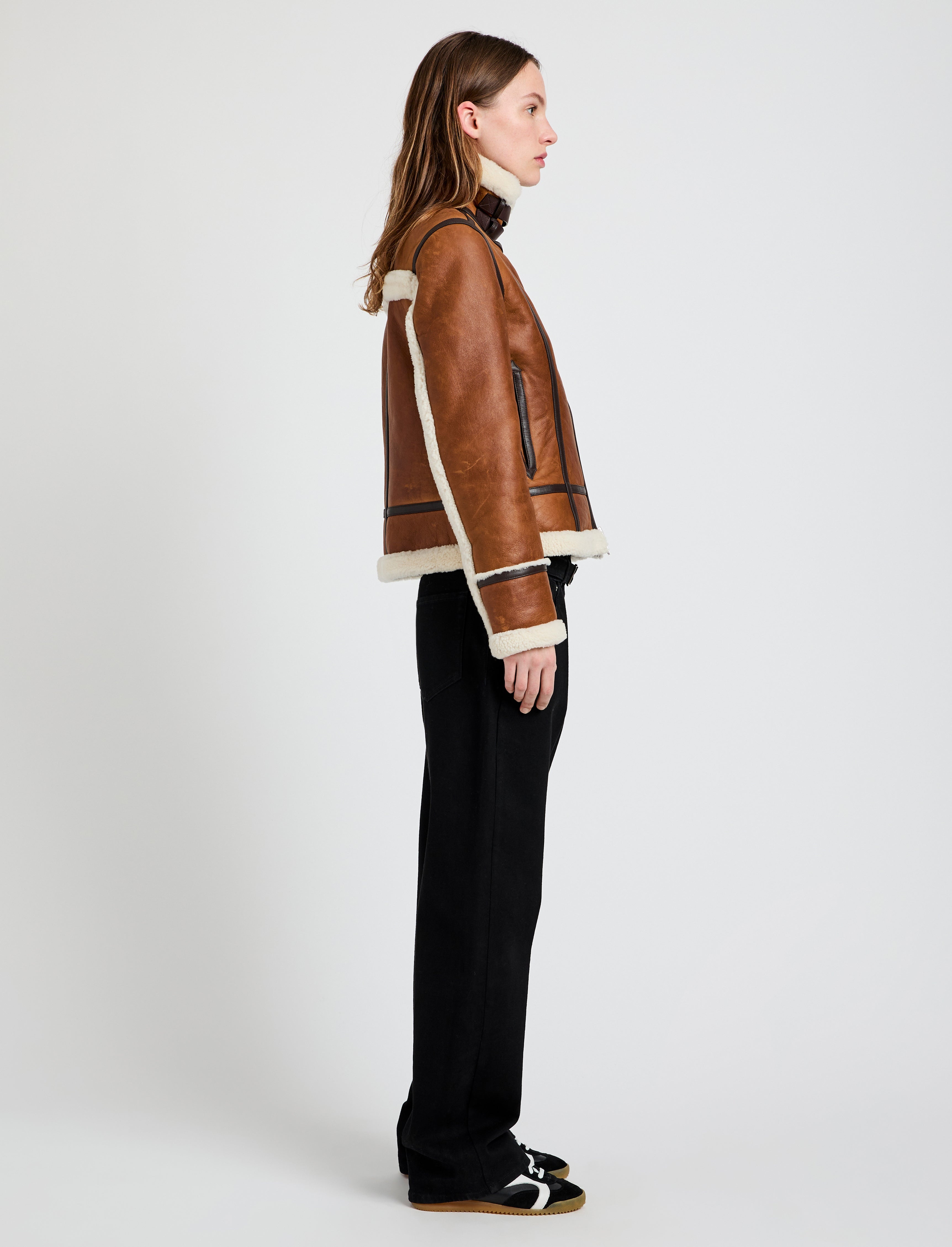 Arlo Jacket in Nappa Shearling - 4