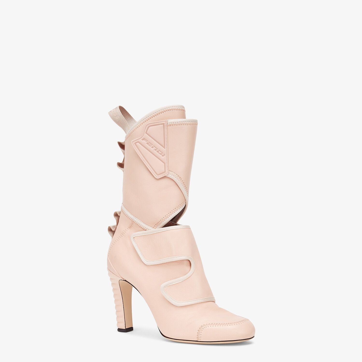 Pink leather Promenade Booties - 2