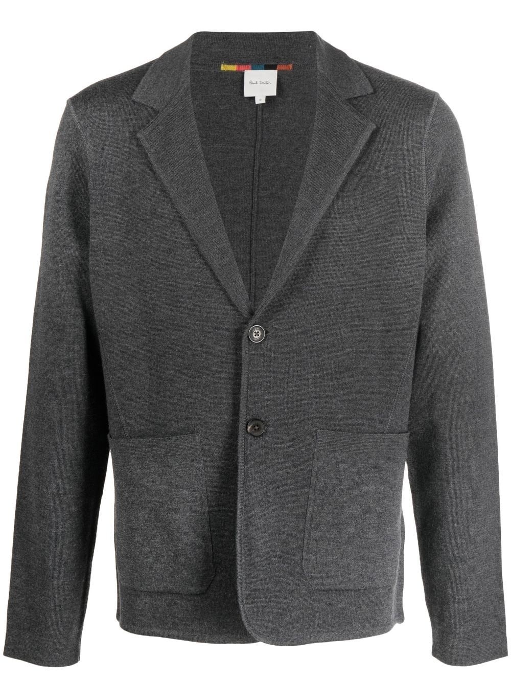 single-breasted wool blazer - 1